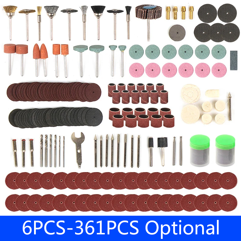 Cordless Rotary Tool Kit Accessories - 6 pièces-361 pièces accessoires de gravure