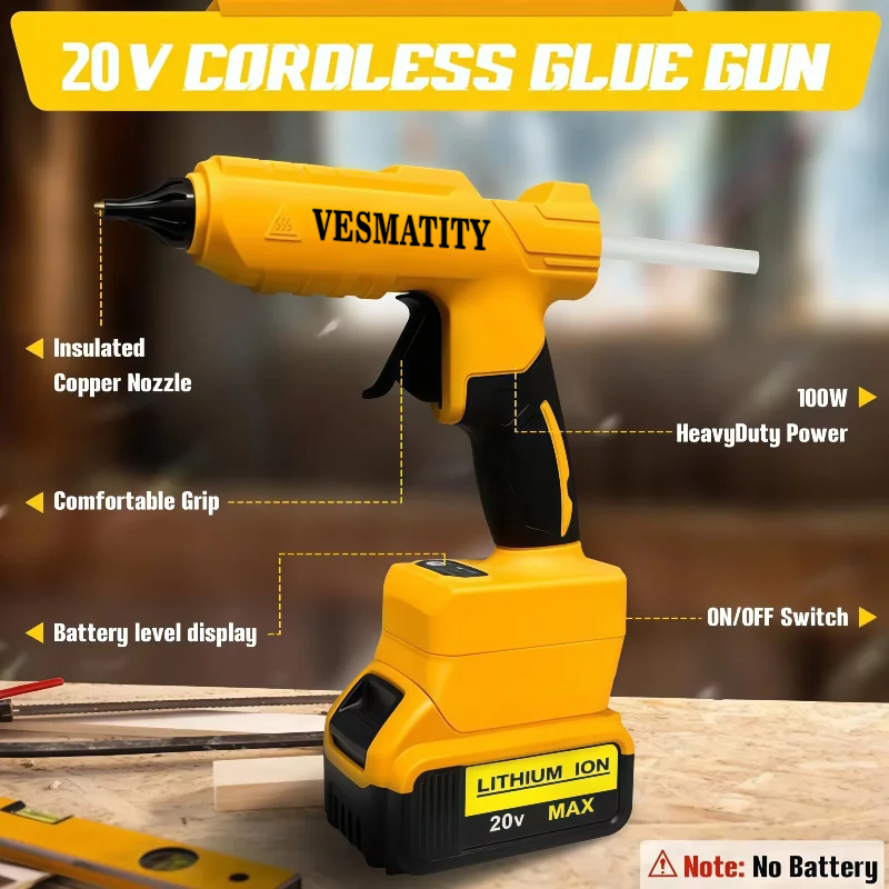 Pistolet à colle thermofusible - Hot Melt Glue Gun Cordless avis et prix