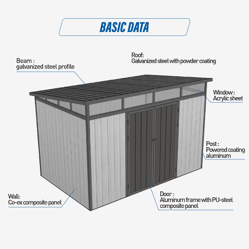 D2833 3M*3M Abri de rangement  - Garden Tools avis et prix