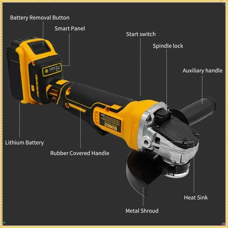 Meuleuse d'angle sans fil Dewa - Brushless Angle Grinder Battery Powered avis et prix