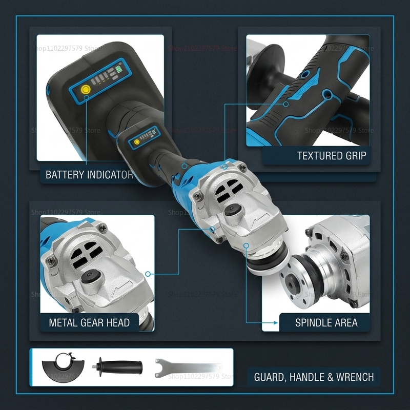 Meuleuse d'angle sans fil et s - Brushless Angle Grinder Battery Powered avis et prix