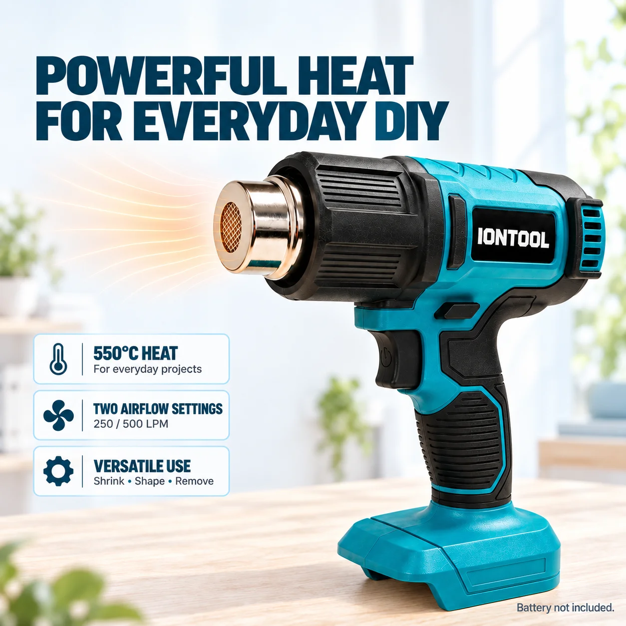 IONTOOL 550 ℃   Pistolet therm - Cordless Heat Gun For Shrink Tubing avis et prix