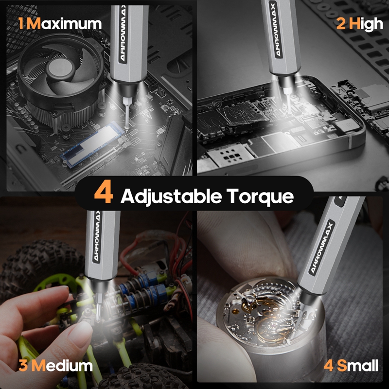 ARROWMAX Jeu de tournevis élec - Electric Screwdriver Rechargeable Usb avis et prix