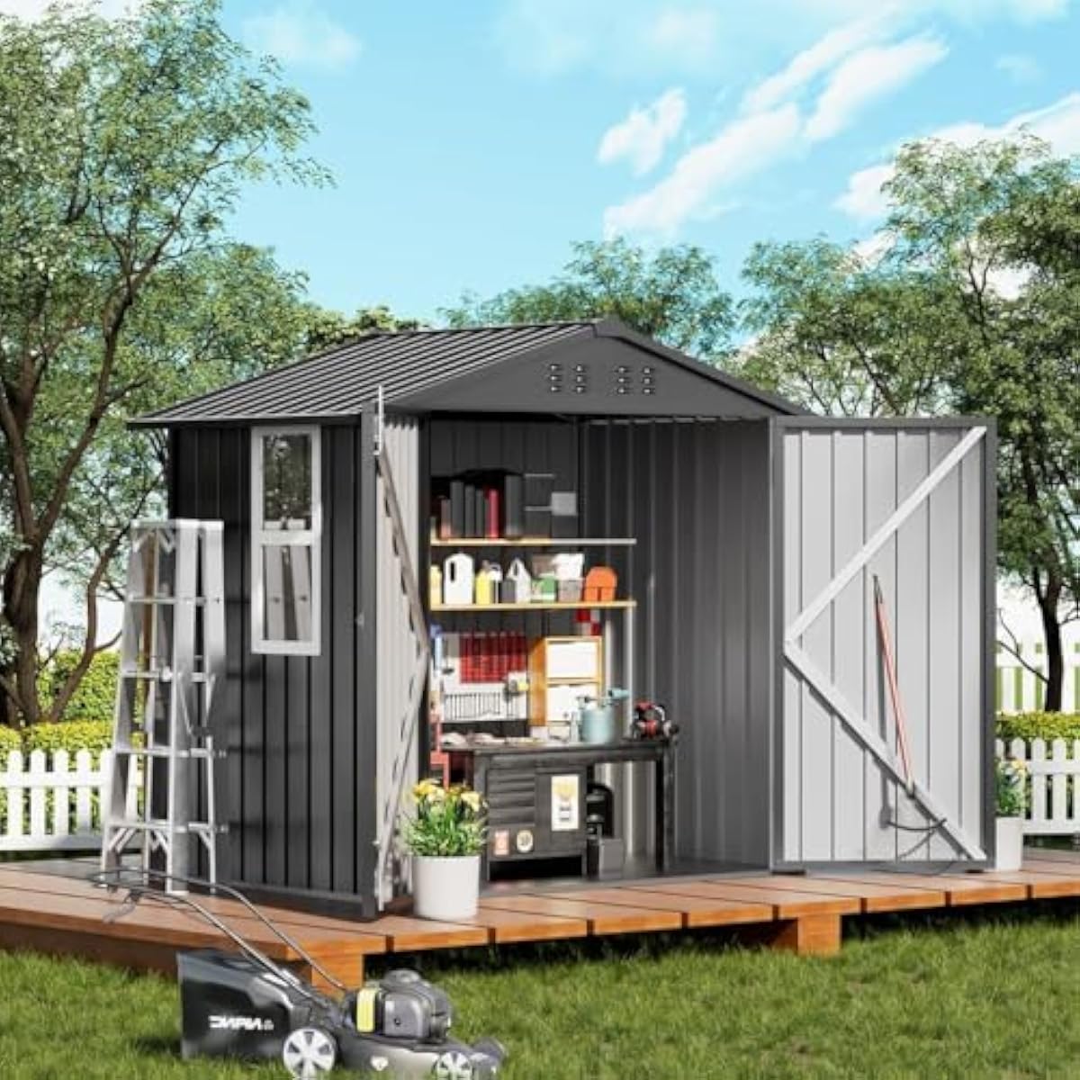 Abri en acier galvanisé résist - Garden Tools avis et prix