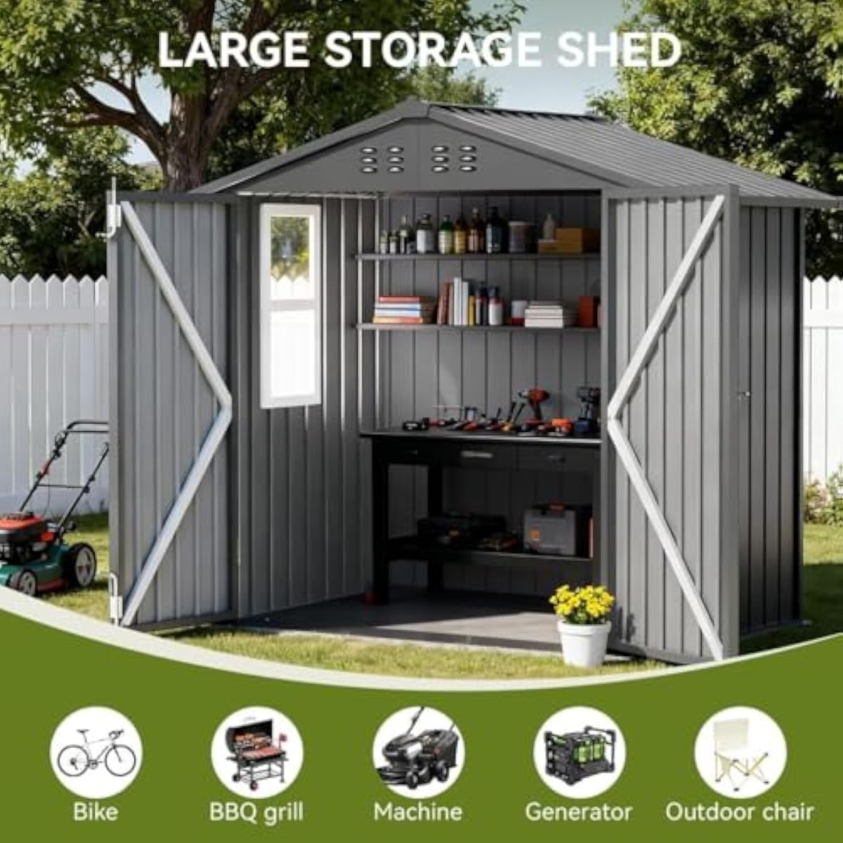 Abri en acier galvanisé résist - Garden Tools avis et prix