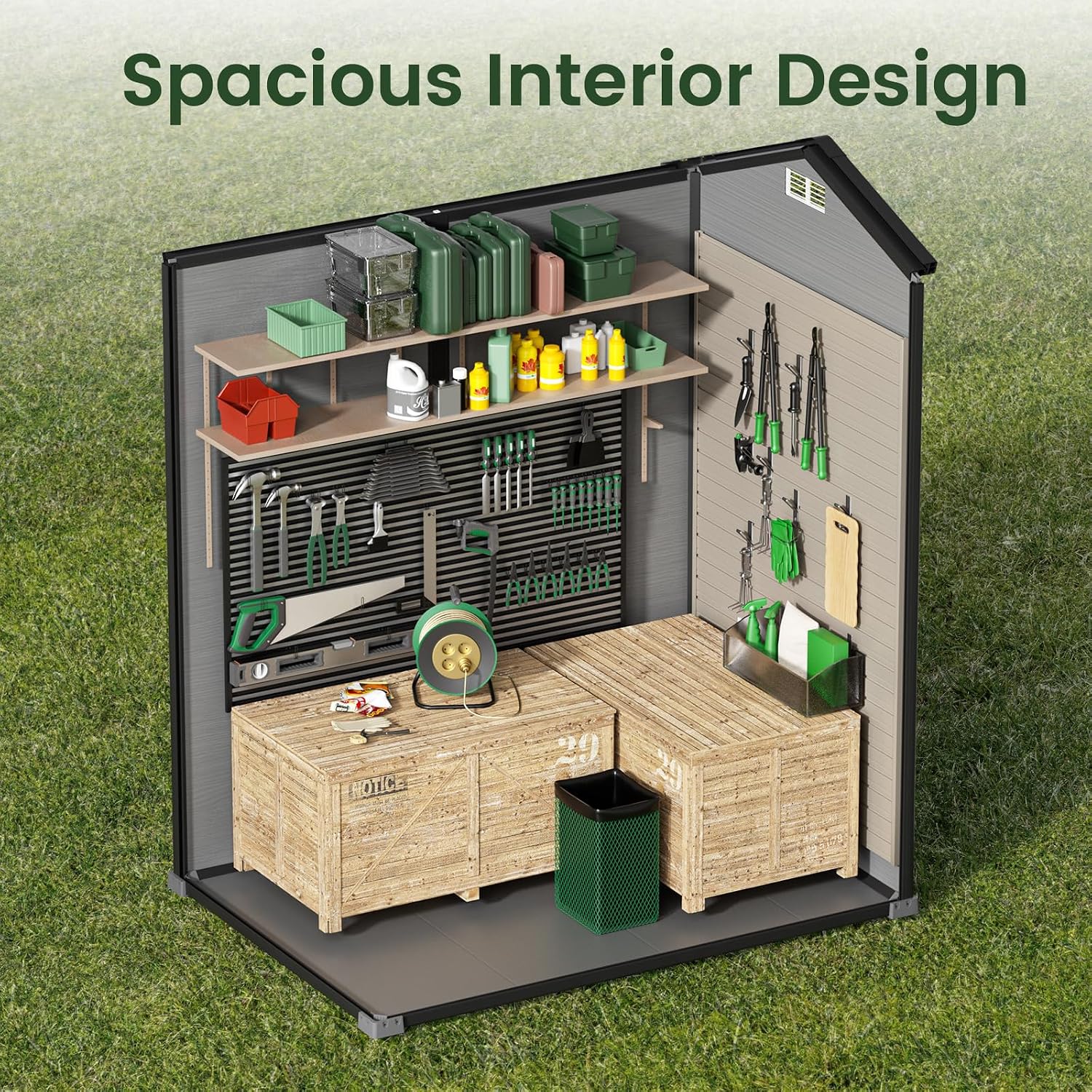 Abri de rangement extérieur av - Garden Tools avis et prix