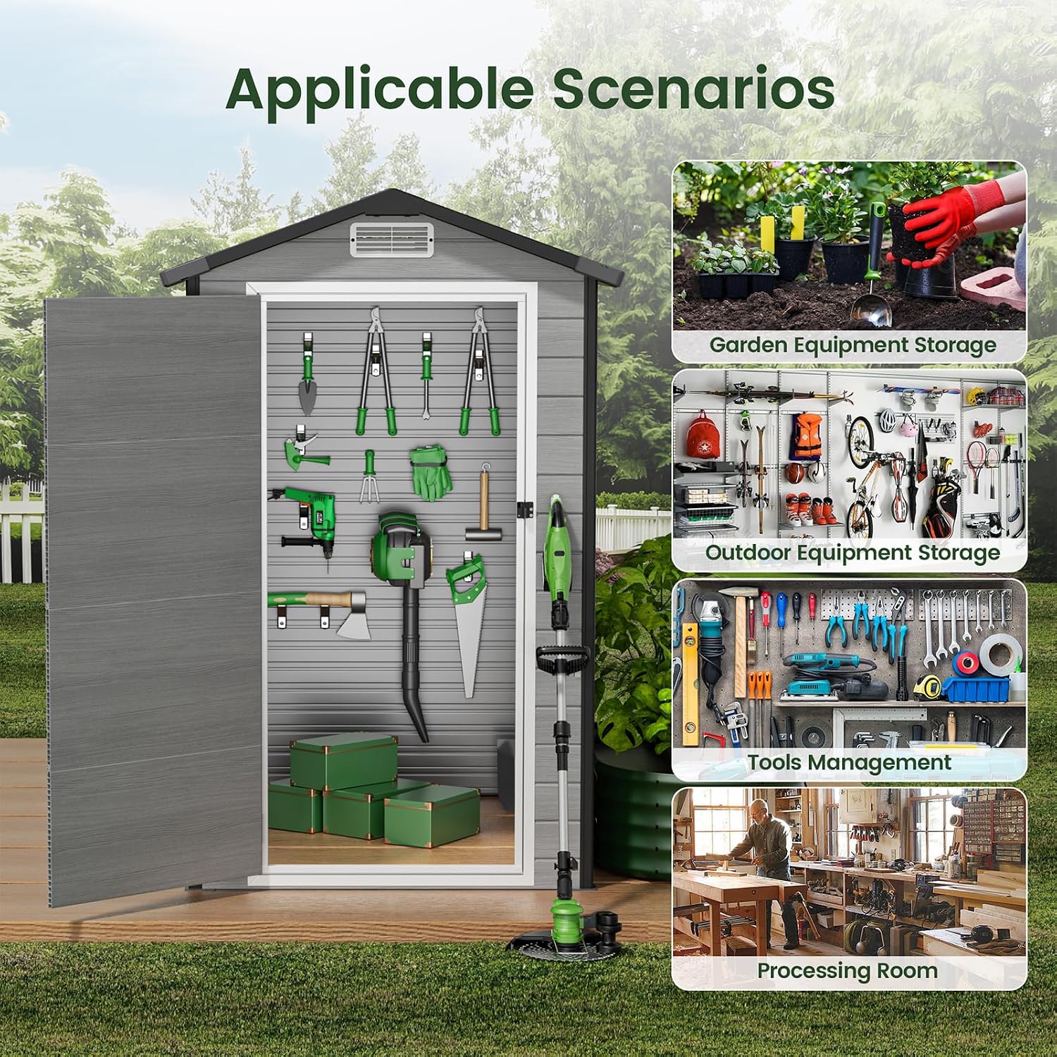 Abri de rangement extérieur av - Garden Tools avis et prix